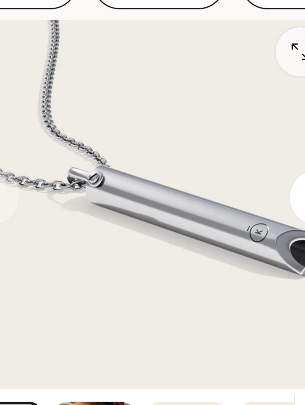 Komuso The Shift Anxiety-Relief And Mindful Breathing Necklace.